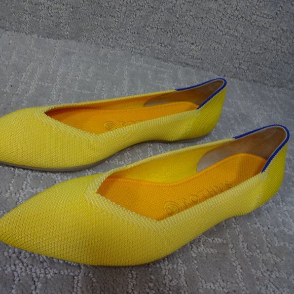 Rothy's The Point Retired Sunshine Flats Slip On Shoes Women's Size 8-10 US - Picture 11 of 11